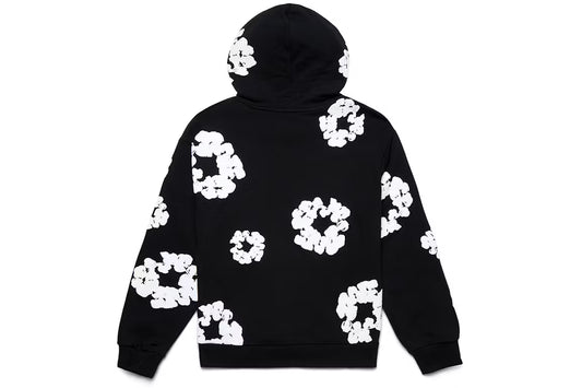 denim tears the cotton wreath hoodie Black