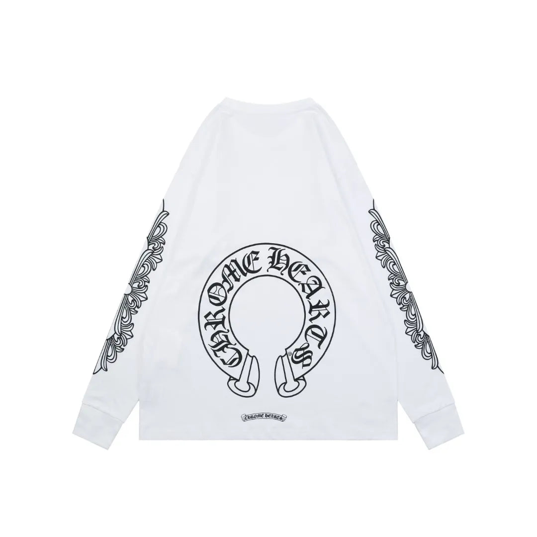 Chrome Hearts Floral long sleeve white