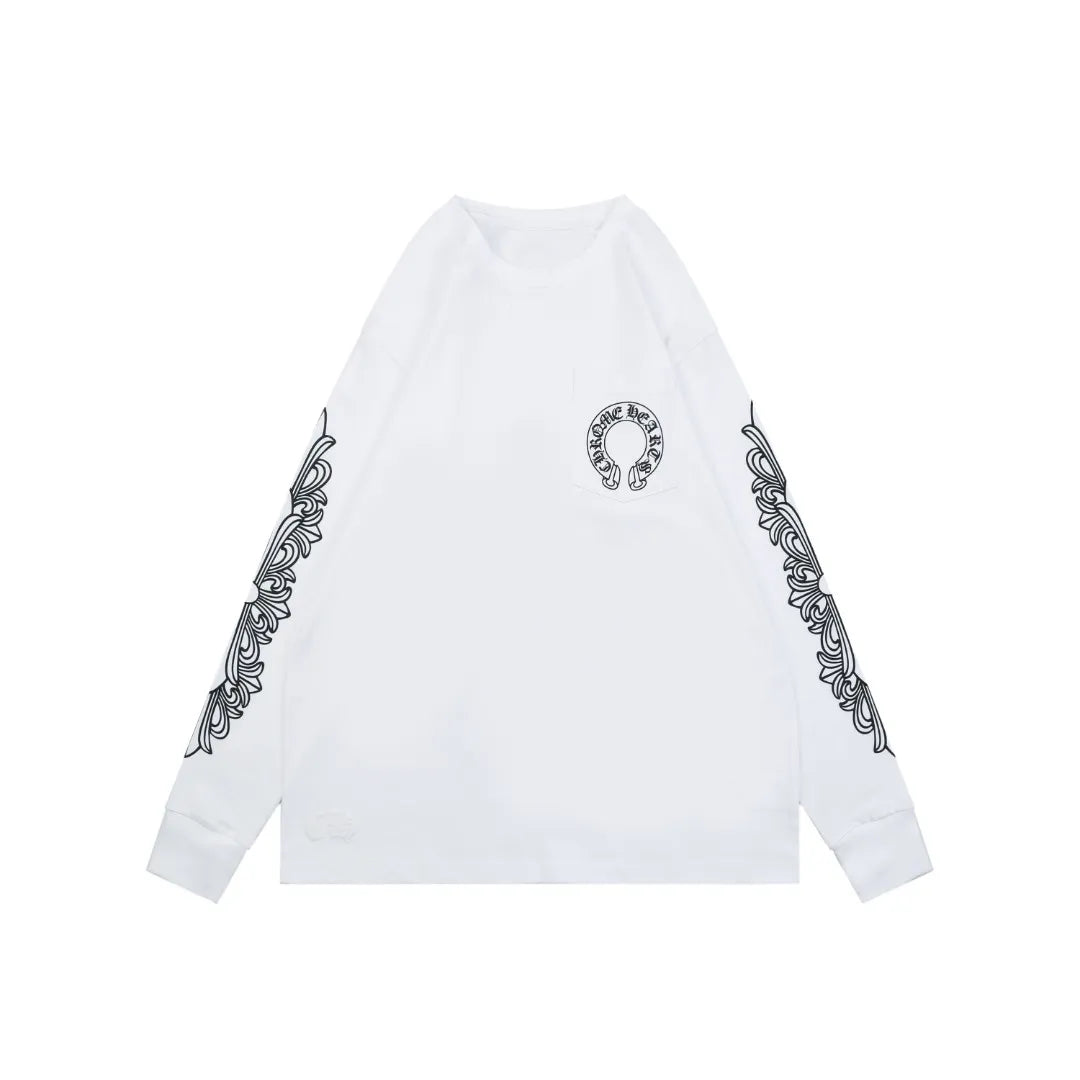 Chrome Hearts Floral long sleeve white