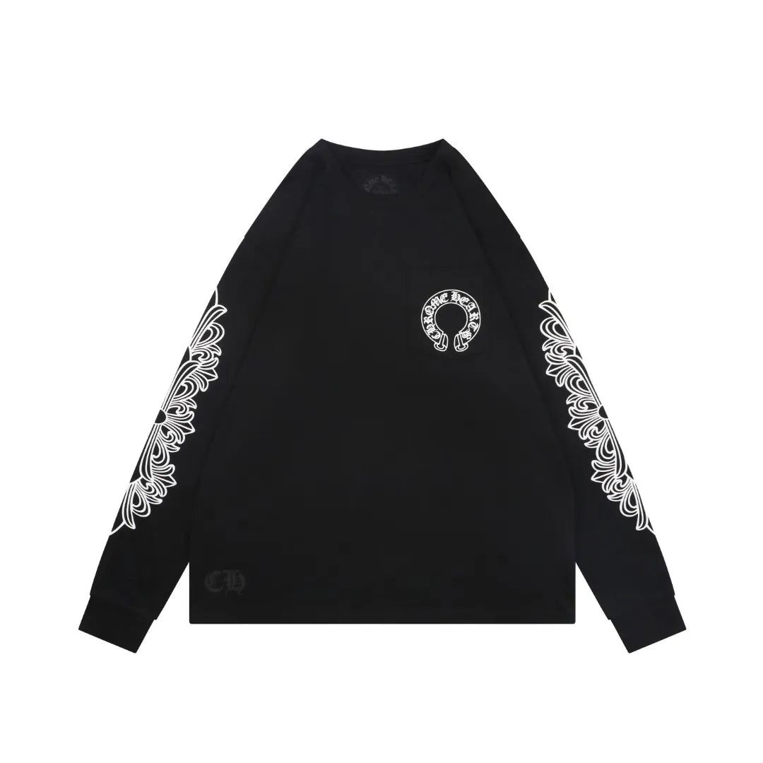 Chrome Hearts Floral long sleeve black