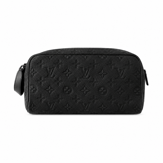 LV toiletry bag blk on blk