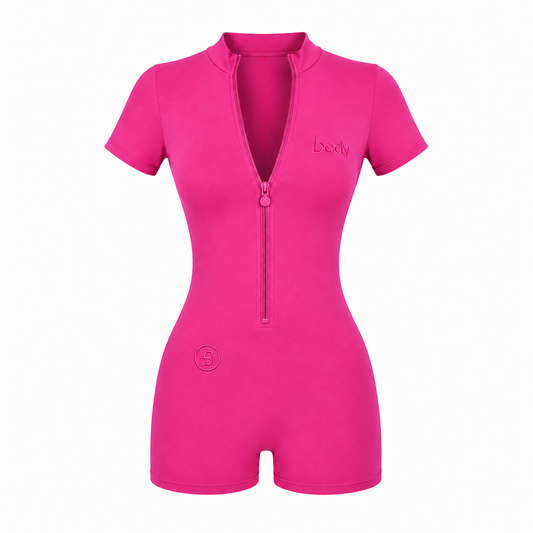 Pink body by raven romper