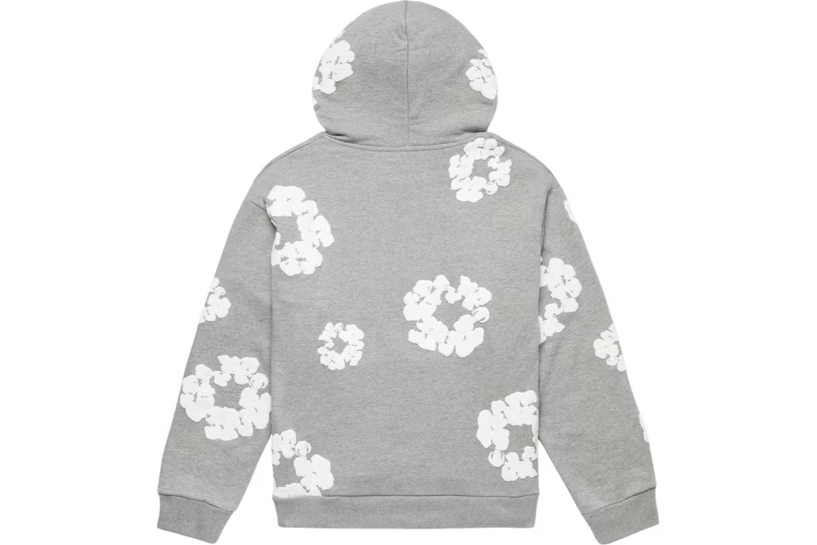 denim tears the cotton wreath hoodie Grey