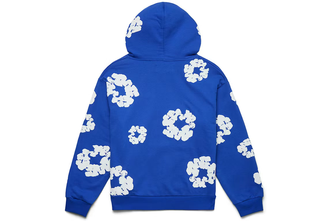 denim tears the cotton wreath hoodie Blue