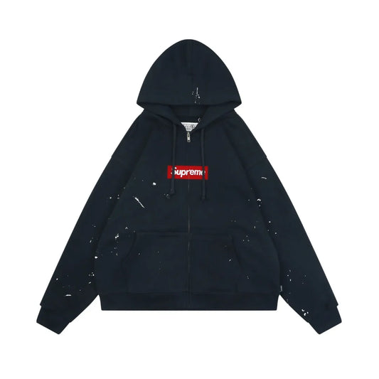 Supreme MM6 Maison Margiela Box Logo Zip up Black