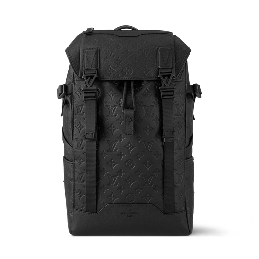 LV backpack blk on blk