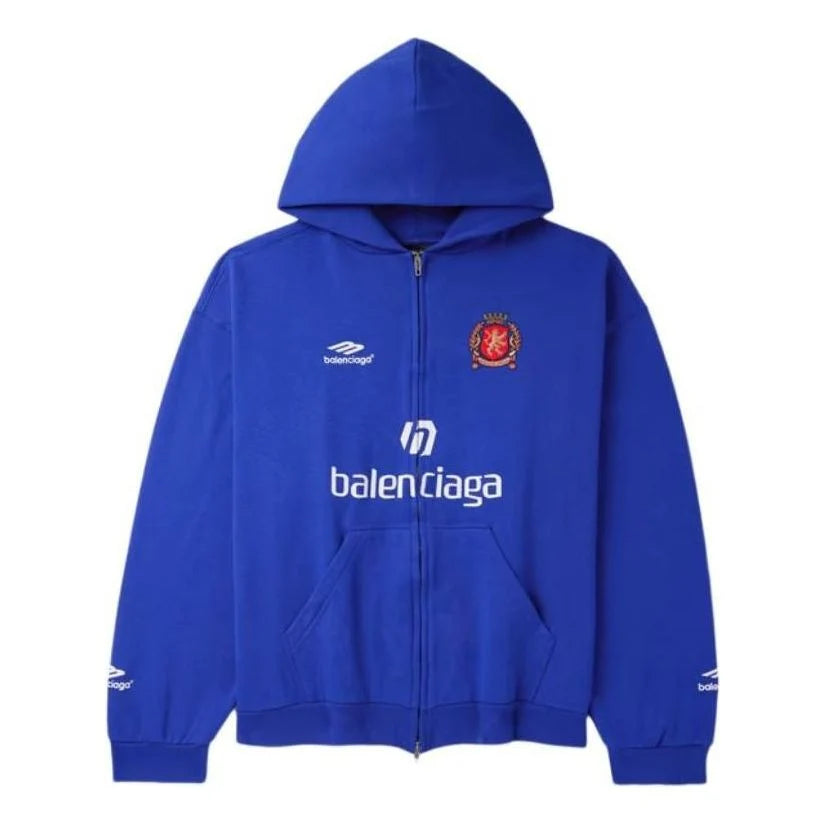 balenciaga blue zip up