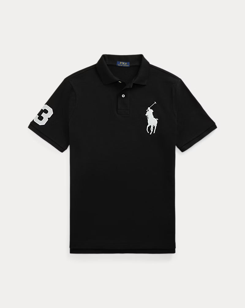 Big pony polo short sleeve blk/wht