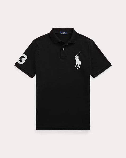 Big pony polo short sleeve blk/wht