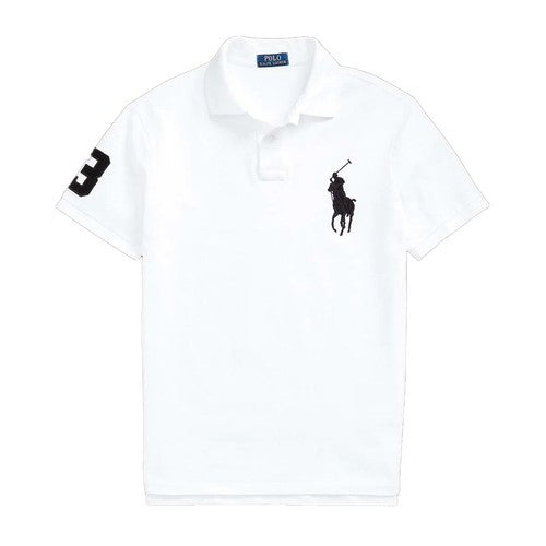 Big pony polo short sleeve wht/blk